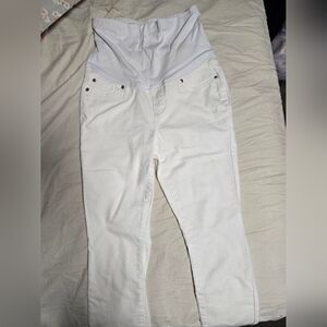 GAP Women's High Rise Maternity Jeans White